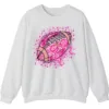 Pink Out Football Game Day Sweatshirt, Breast Cancer Awareness Cheerleading Pink Football Crewneck