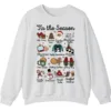 5.4 'Tis The Season Christmas Sweatshirt, Hot Cocoa Cookie Holiday Crewneck