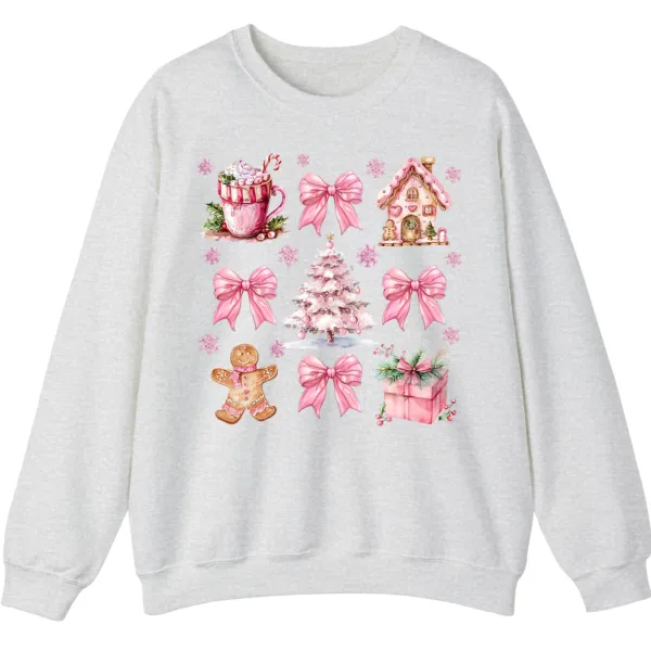 5.4 Pink Christmas Cottage Holiday Sweatshirt