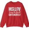 5.5 Seeing The World Differently Neurodiversity Sweatshirt, Minimalist Autism Acceptance Pullover
