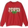 5.5 Proud Autism Mama Handprint Sweatshirt, Colorful Handprint Letters Crewneck