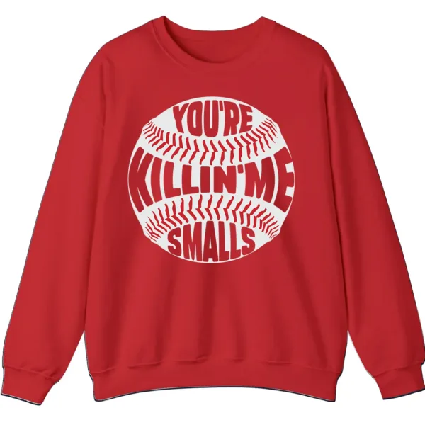 You're Killin' Me Smalls Baseball Quote Sweatshirt, Sandlot Movie Fan Crewneck, Funny Vintage Sports Pullover
