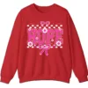 5.5 HOPE Breast Cancer Awareness Pink Ribbon Crewneck Sweatshirt