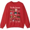 5.5 'Tis The Season Christmas Sweatshirt, Hot Cocoa Cookie Holiday Crewneck