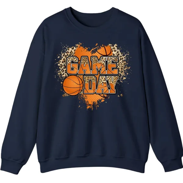 5.6 Basketball Game Day Graphic Crewneck Sweatshirt