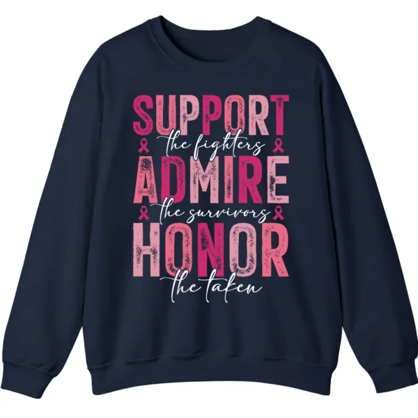 5.6 Breast Cancer Awareness Pink Ribbon Sweatshirt, Support Admire Honor Fighter Survivor Shirt