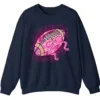 Pink Out Football Game Day Sweatshirt, Breast Cancer Awareness Cheerleading Pink Football Crewneck
