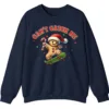 5.6 Can't Catch Me Gingerbread Man Skateboard Funny Christmas Sweatshirt