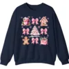 5.6 Pink Christmas Cottage Holiday Sweatshirt