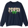 5.6 Proud Autism Mama Handprint Sweatshirt, Colorful Handprint Letters Crewneck