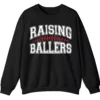 5.7 Raising Ballers Sweatshirt, Baseball Mom Crewneck, Softball Game Day Pullover, Sports Parent Gift