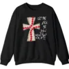 Baseball Cross Psalm 96:12 Sweatshirt, Christian Game Day Crewneck, Religious Sports Pullover, Faith and Baseball Fan Gift
