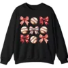 5.7 Sporty Girl Aesthetic Baseball Theme Crewneck Gift Idea