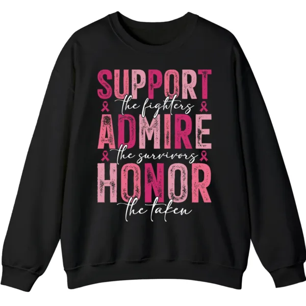 5.7 Breast Cancer Awareness Pink Ribbon Sweatshirt, Support Admire Honor Fighter Survivor Shirt