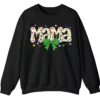 5.7 Proud Autism Mama Handprint Sweatshirt, Colorful Handprint Letters Crewneck