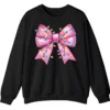 5.7 Pink Christmas Lights Bow Sweatshirt