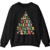 5.7 In My Merry Teacher Era Christmas Sweatshirt