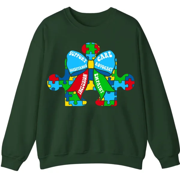 5.8 Change The World For You Autism Awareness Ribbon Sweatshirt, Sentimental Parent Gift
