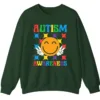 5.8 Autism Awareness Smiley Face Sweatshirt, Cute Happy Face Neurodiversity Crewneck