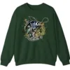 5.8 Largemouth Bass Fishing Sweatshirt - Camo Splash Art Crewneck