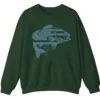 5.8 Patriotic Bass Fishing Crewneck Sweatshirt - USA Flag Fish Graphic