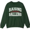 5.8 Raising Ballers Sweatshirt, Baseball Mom Crewneck, Softball Game Day Pullover, Sports Parent Gift