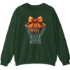 5.8 Game Day Basketball Lover Bow Crewneck Sweatshirt