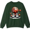 Basketball Sneakers Graphic Crewneck Sweatshirt Streetwear