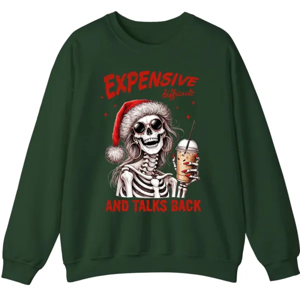 Expensive Difficult Skeleton Christmas Sweatshirt