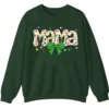 5.8 Proud Autism Mama Handprint Sweatshirt, Colorful Handprint Letters Crewneck