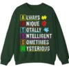 5.8 Always Unique Totally Intelligent Mysterious Autism Acronym Sweatshirt, Positive Neurodiversity Pullover