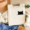 Cute Black Cat Halloween Sweatshirt