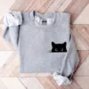 Cute Black Cat Halloween Sweatshirt