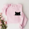 Cute Black Cat Halloween Sweatshirt