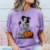 Skeleton Pumpkin Coffee Halloween T-Shirt Skeleton Pumpkin Coffee Halloween T-Shirt