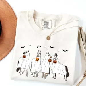 Cute Ghost Horse Halloween T-Shirt Cute Ghost Horse Halloween T-Shirt