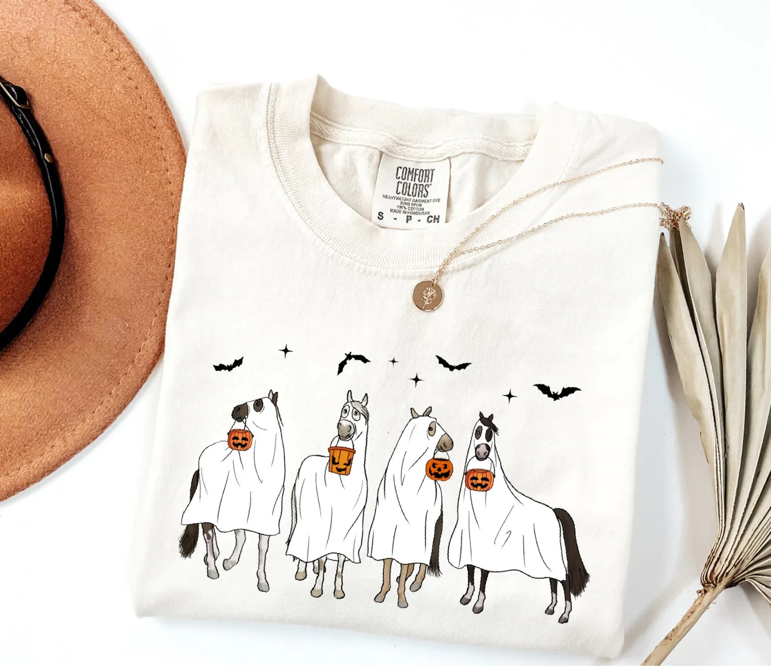 Cute Ghost Horse Halloween T-Shirt Cute Ghost Horse Halloween T-Shirt