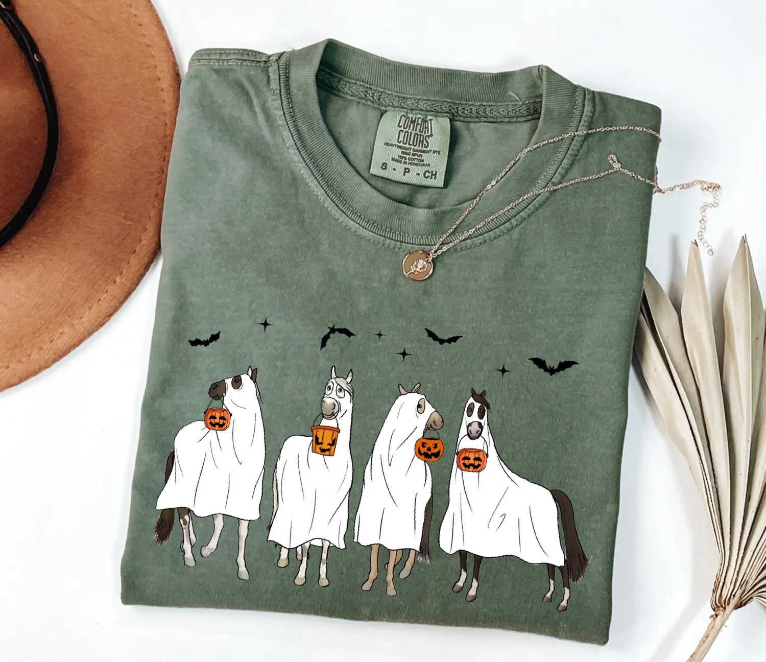 Cute Ghost Horse Halloween T-Shirt Cute Ghost Horse Halloween T-Shirt