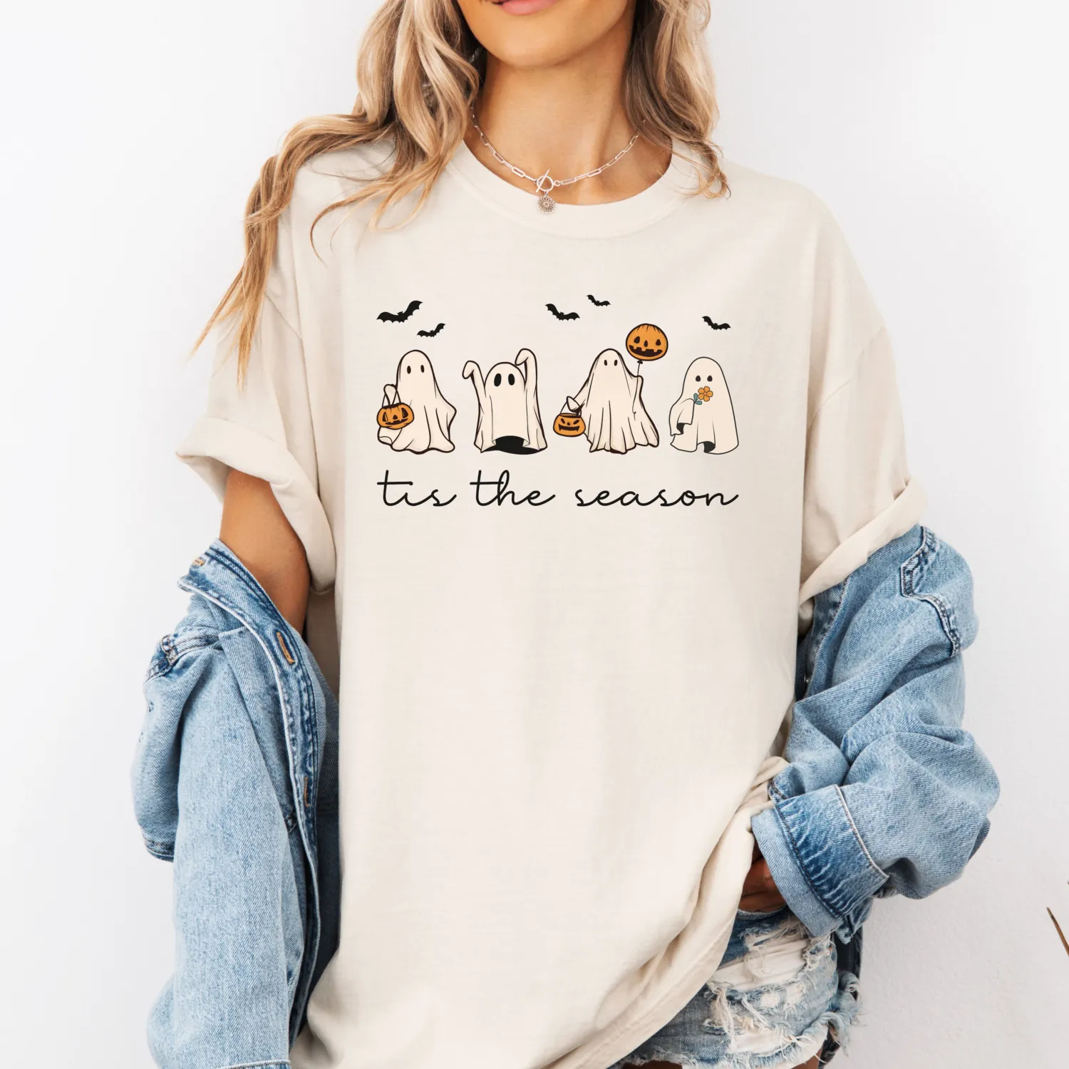 Tis The Season Retro Ghost Halloween T-Shirt