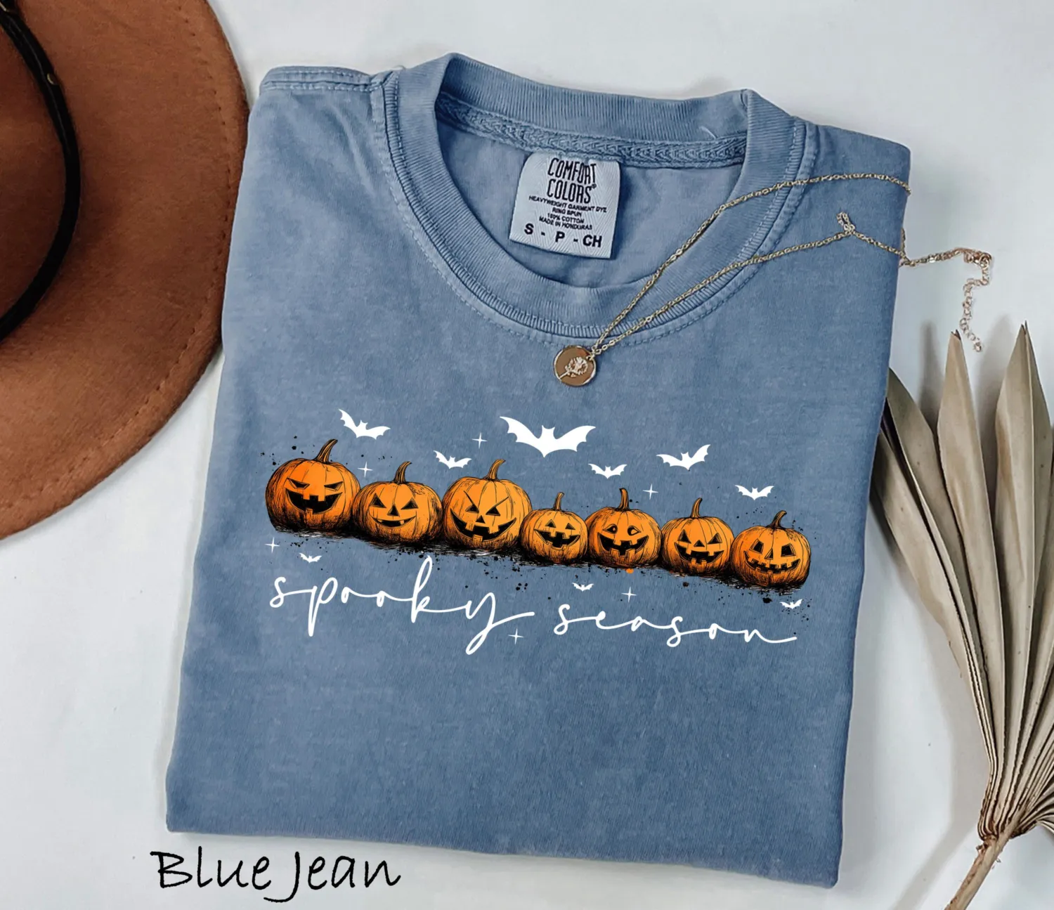 Spooky Season Ghost Pumpkin Halloween T-Shirt