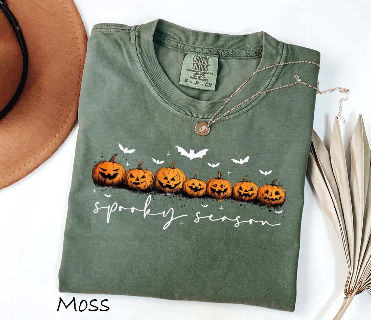 Spooky Season Ghost Pumpkin Halloween T-Shirt