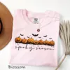 Spooky Season Ghost Pumpkin Halloween T-Shirt