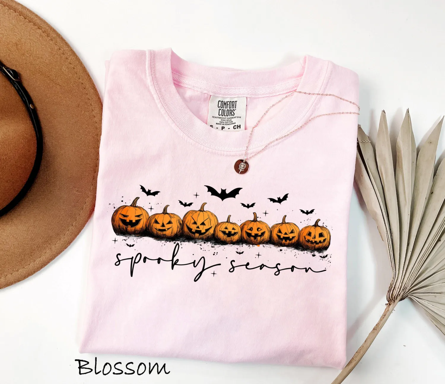 Spooky Season Ghost Pumpkin Halloween T-Shirt