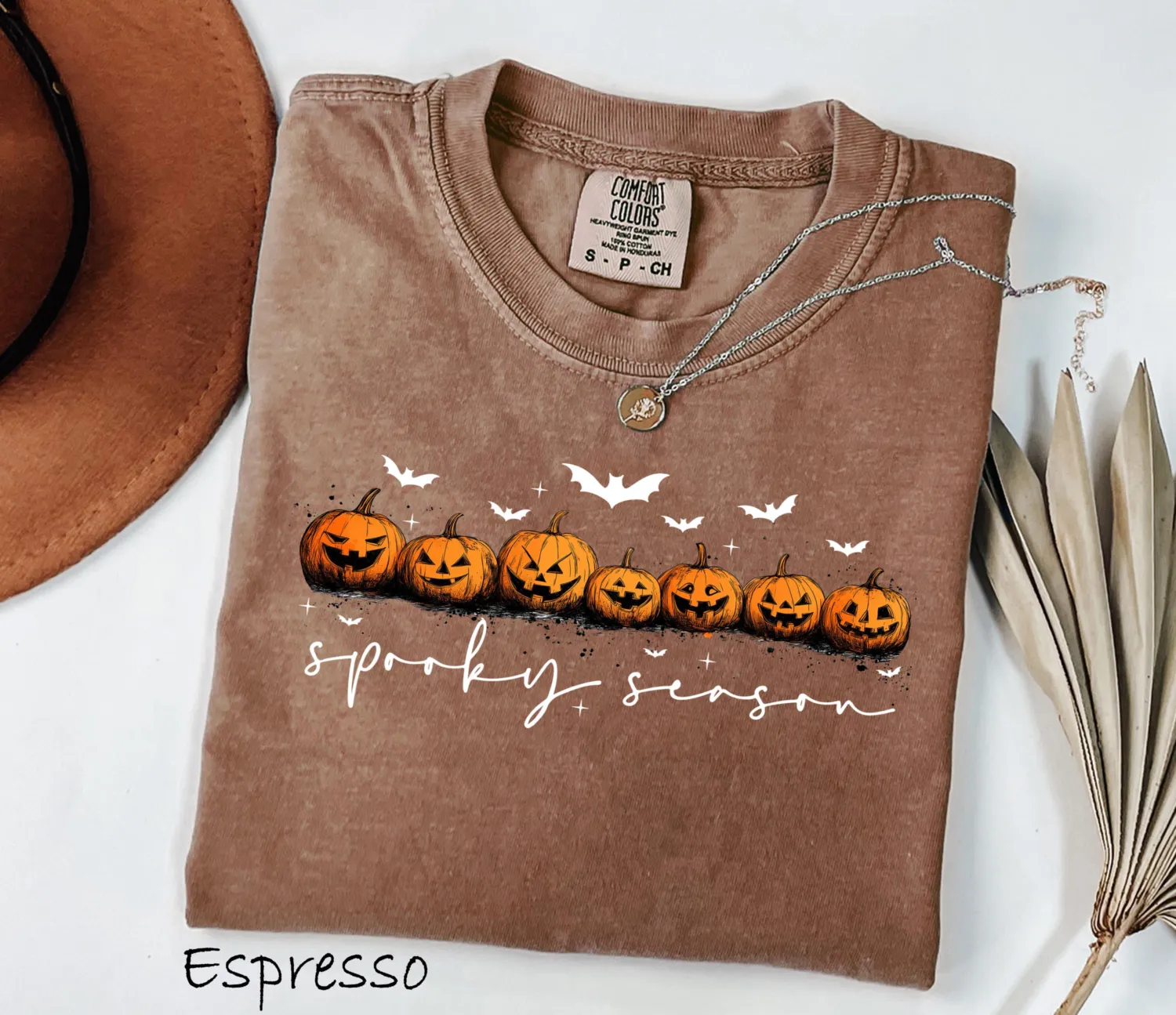 Spooky Season Ghost Pumpkin Halloween T-Shirt