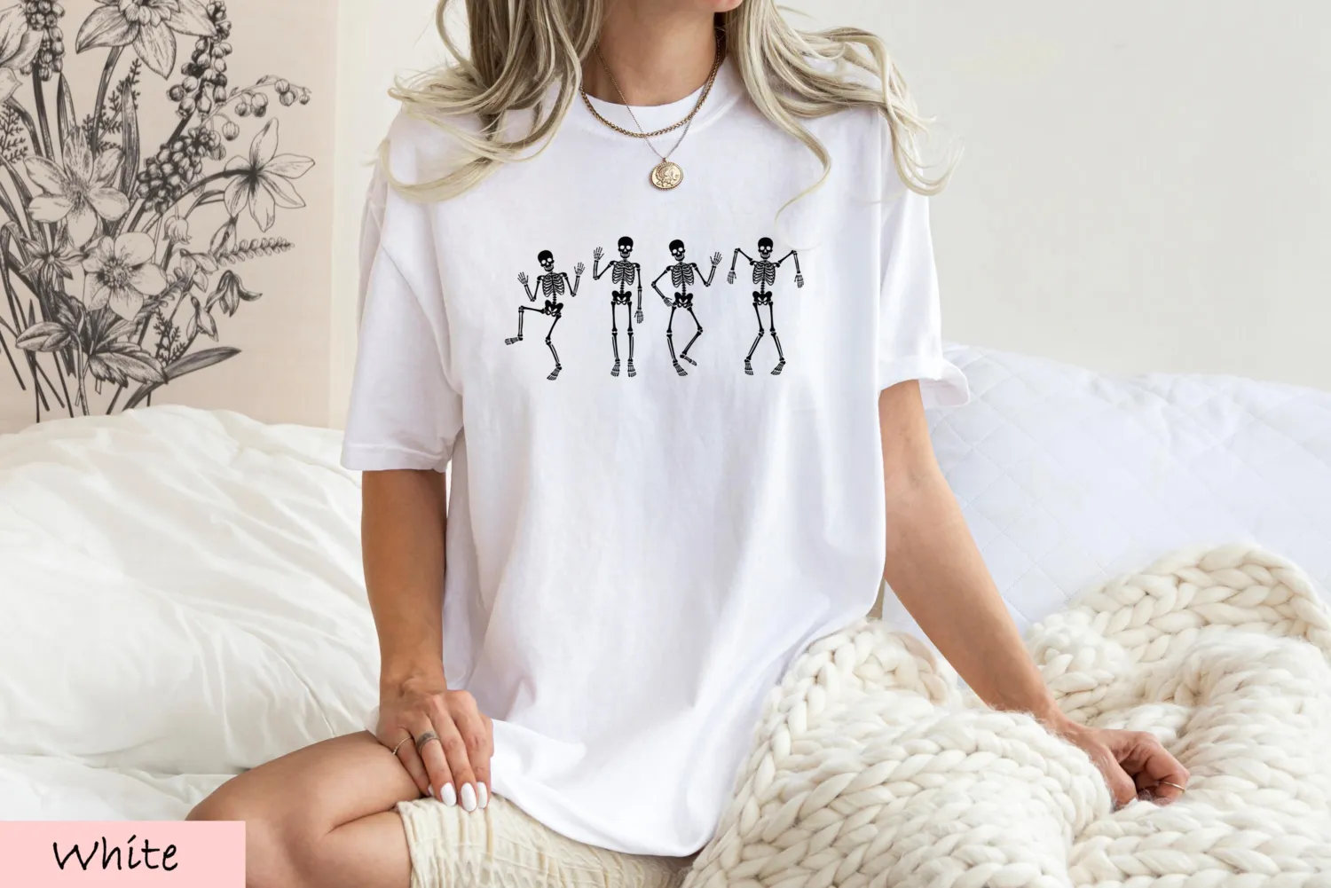 Dancing Skeleton Halloween Sweatshirt Dancing Skeleton Halloween Sweatshirt