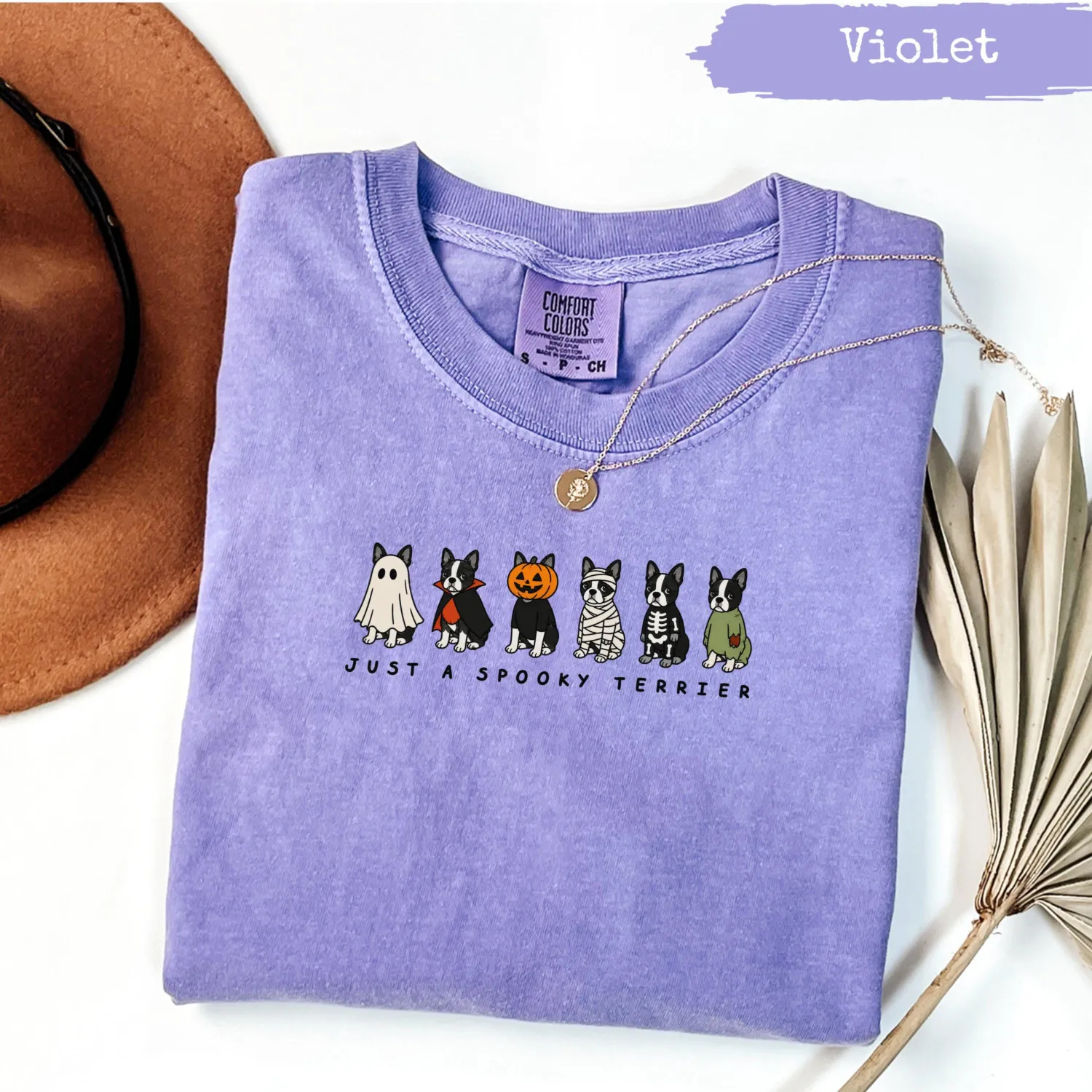 Spooky Boston Terrier Halloween T-Shirt Spooky Boston Terrier Halloween T-Shirt