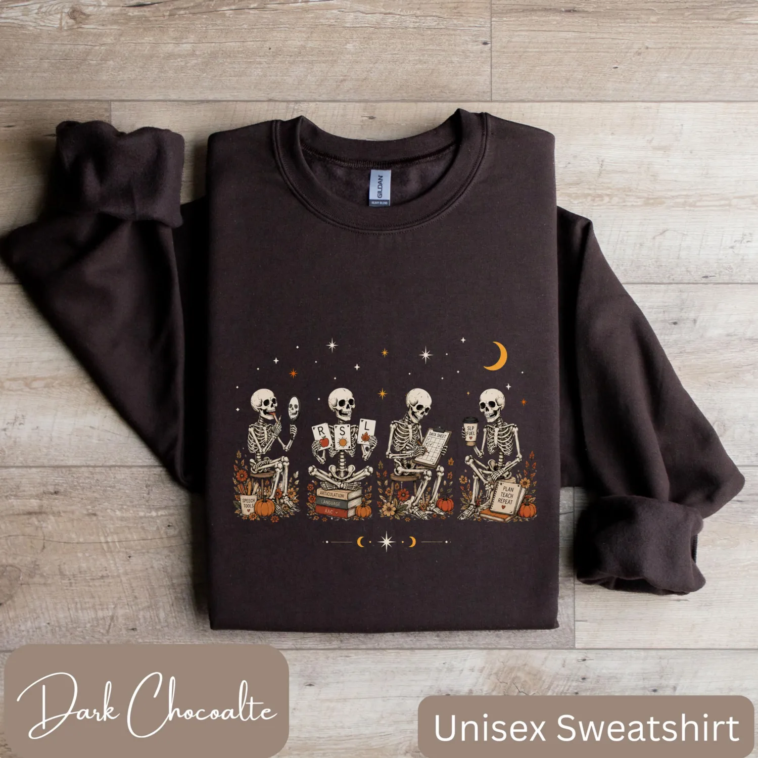 Floral Speech Therapist Skeleton Halloween Shirt