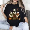 Ghost Reading Halloween T-Shirt