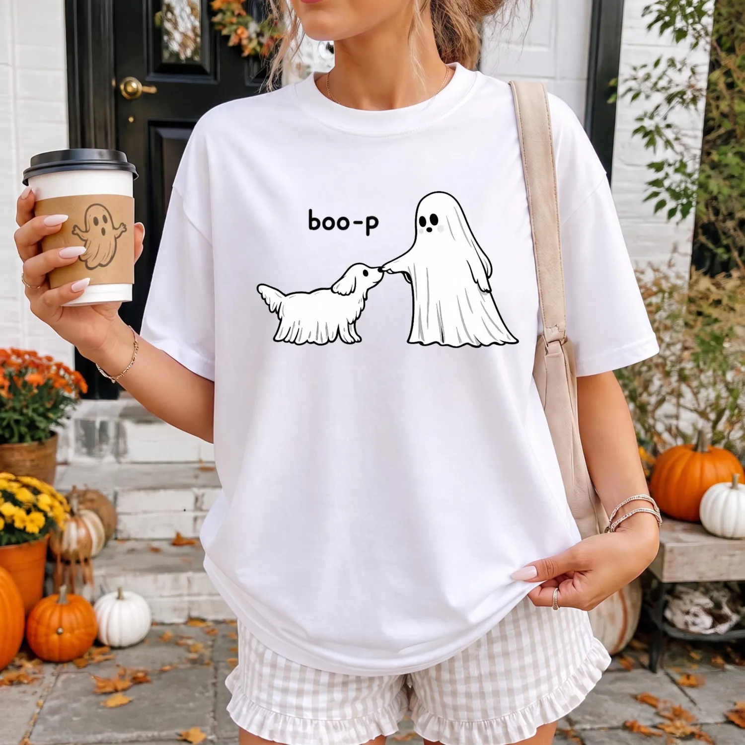 Cute Ghost Dog Halloween T-Shirt