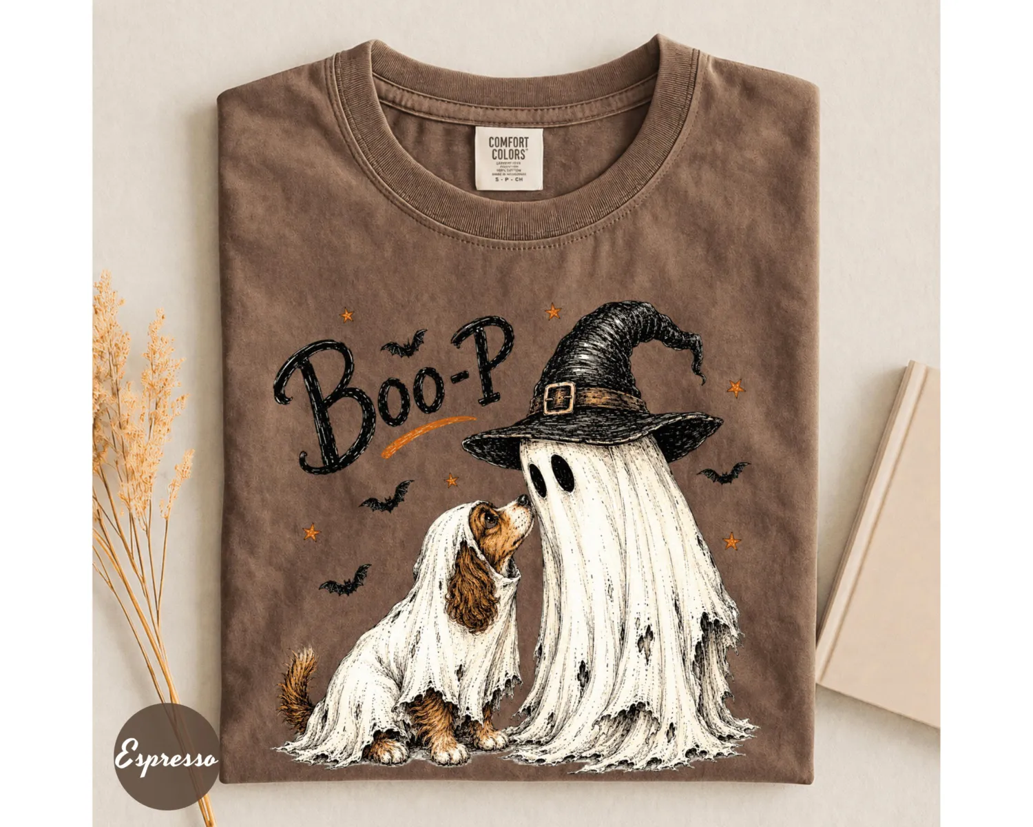 Boo-P Ghost Dog Halloween T-Shirt Boo-P Ghost Dog Halloween T-Shirt